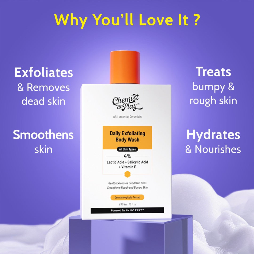 4% Exfoliating Body Wash with Lactic Acid & Salicylic Acid - 236 ml