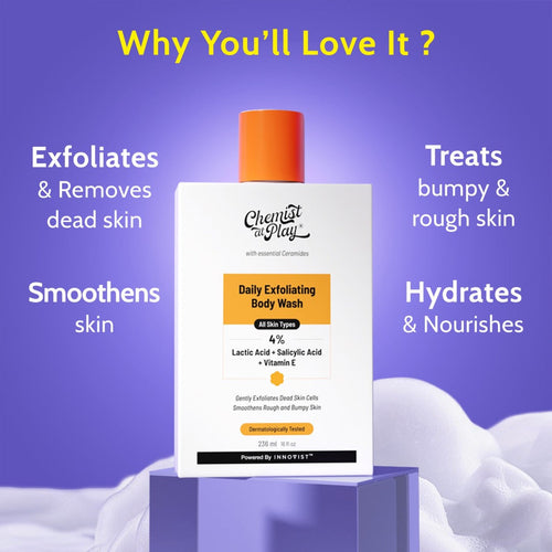 4% Exfoliating Body Wash with Lactic Acid & Salicylic Acid - 236 ml