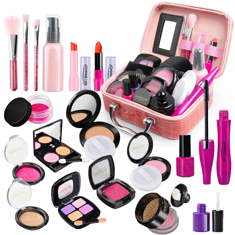 GlamPlay™ Kids Makeup Set 💄🌈 Pretend Beauty Fun